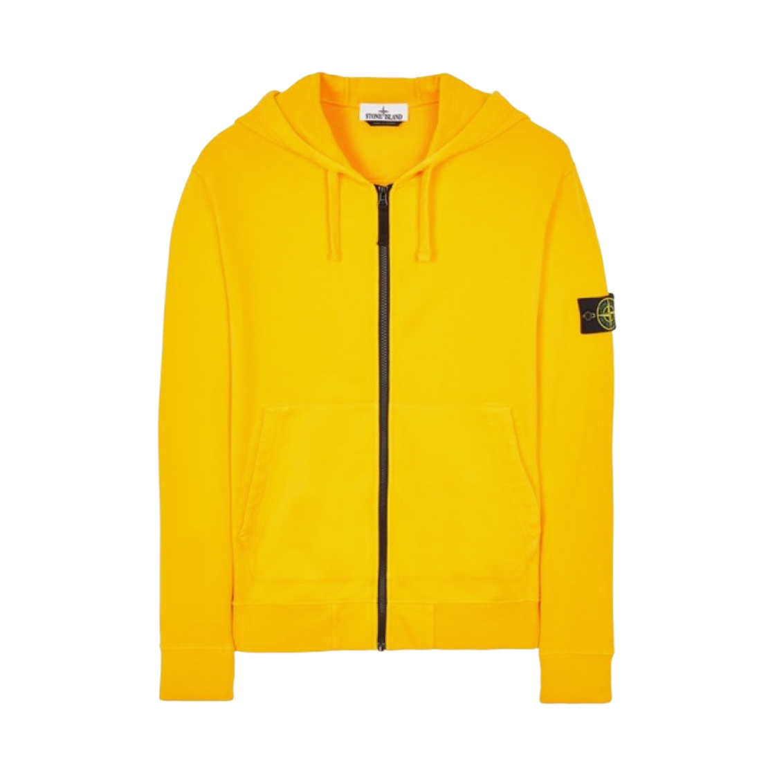 스톤 아일랜드 64220 풀 집업 후드 스웨트셔츠 옐로우 - 22FW(Stone Island 64220 Full Zip Hooded Sweatshirt Yellow - 22FW) - 1