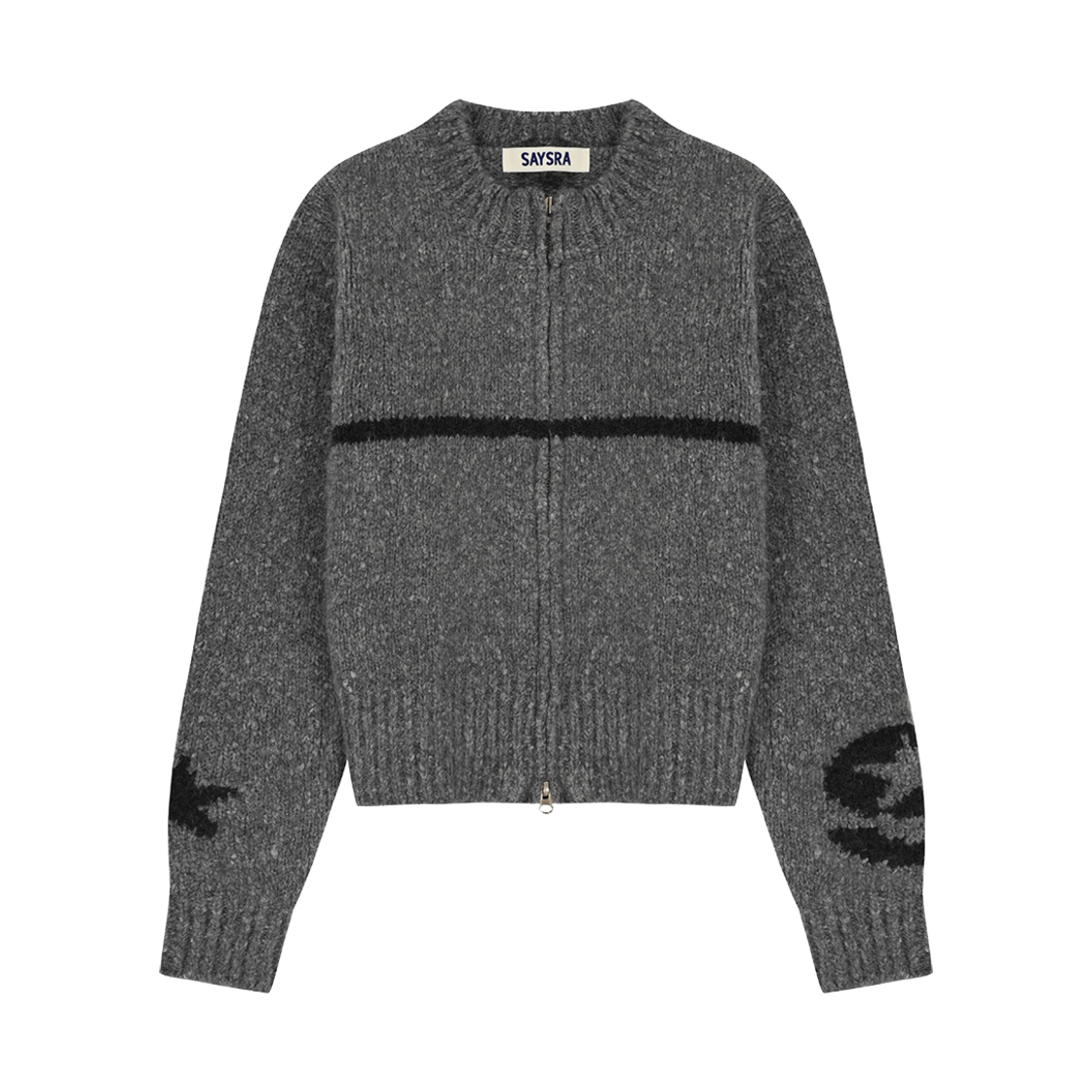 세이스라 베이비 알파카 가디건 그레이(SAYSRA Baby Alpaca Cardigan Gray)
