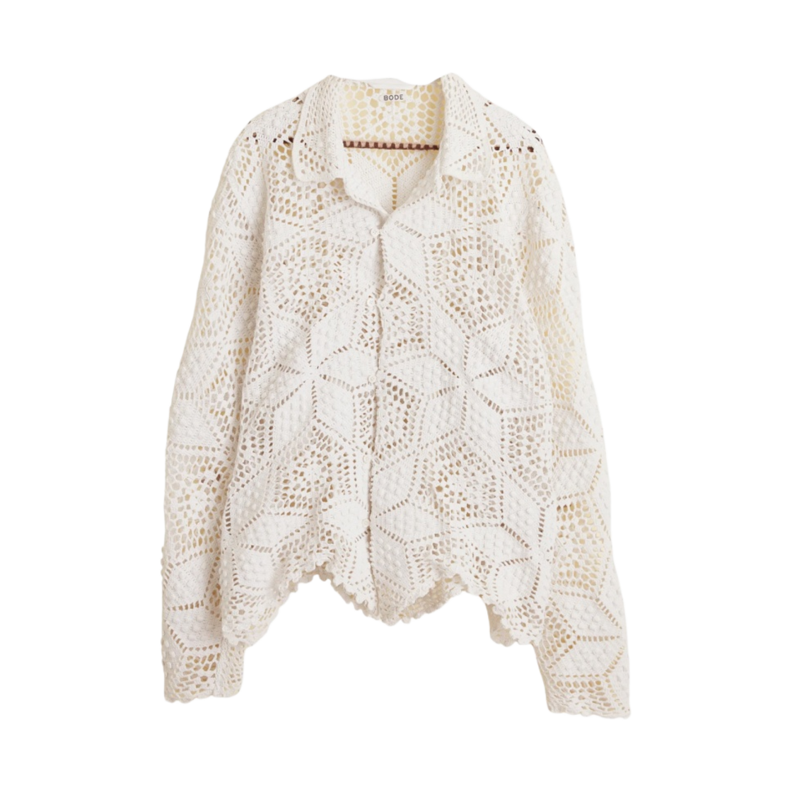 - Bode Marble Star Long Sleeve Shirt Multi