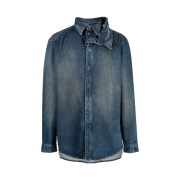 Y/Project Double Collar Denim Overshirt Vintage Navy - 23SS