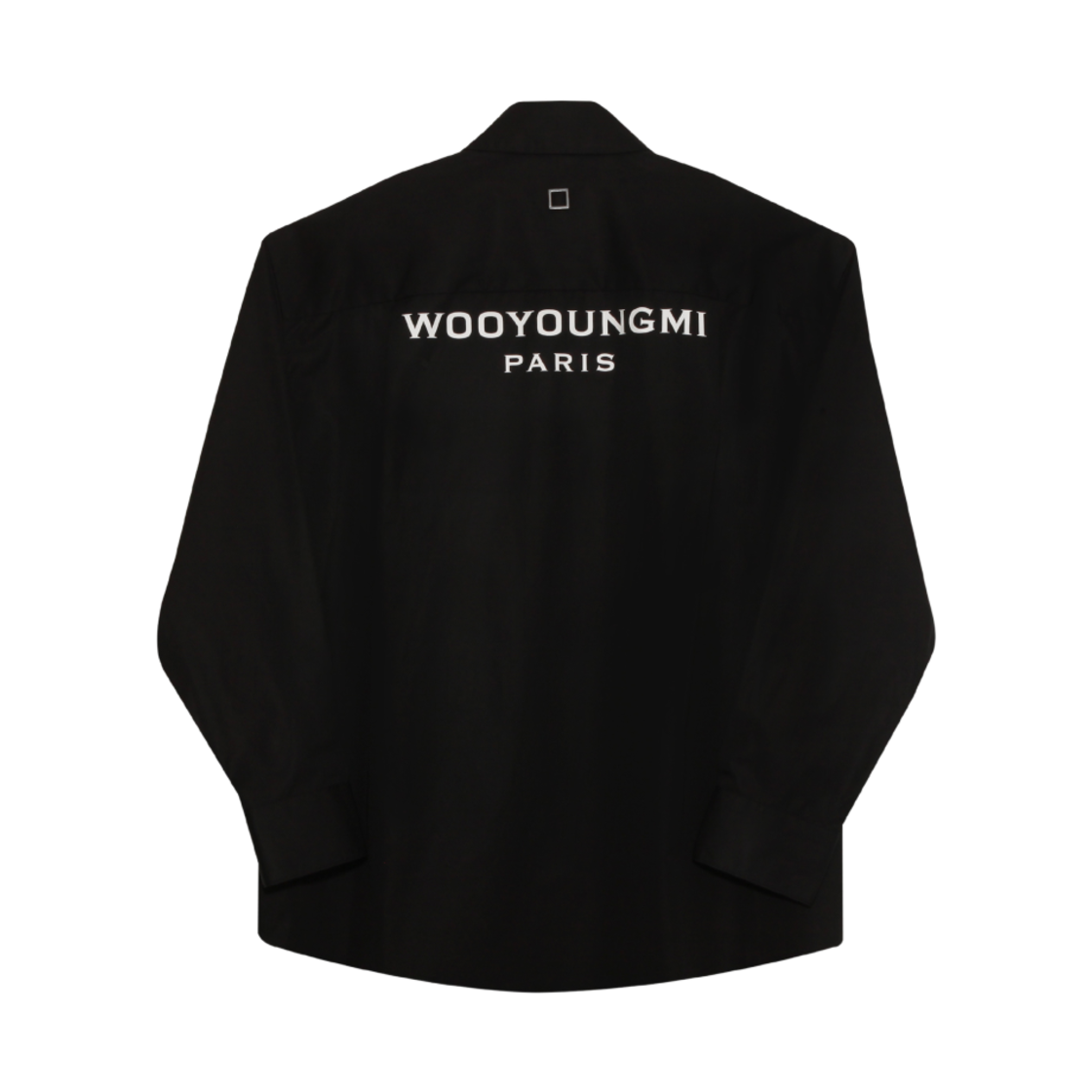 우영미 코튼 백로고 셔츠 블랙 - 25SS(Wooyoungmi Cotton Back Logo Shirt Black - 25SS)