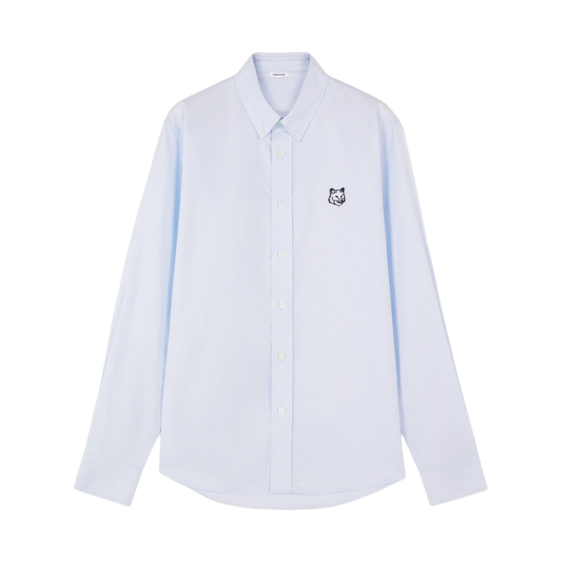메종 키츠네 컨투어 폭스 헤드 캐주얼 BD 셔츠 라이트 블루(Maison Kitsune Contour Fox Head Casual BD Shirt Light Blue) - 1
