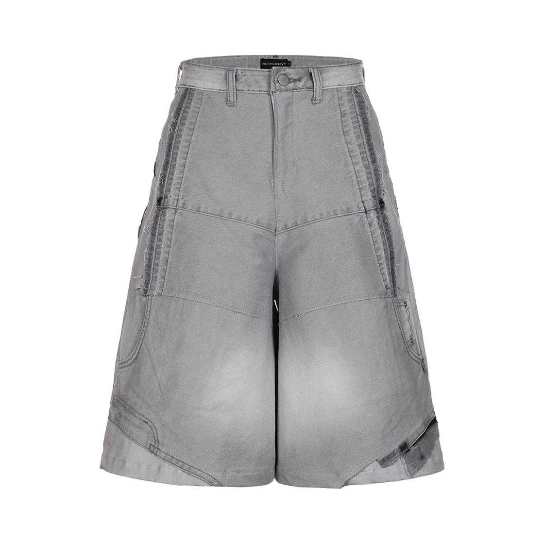 써저리 리메이크 데님 버뮤다 팬츠 그레이 데님(Surgery Remake Denim Bermuda Pants Grey Denim)