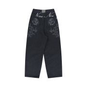 NIIER NOR Rose Balloon Denim Pants Indigo