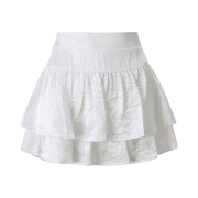 (W) Threetimes Ballerina Skirt White