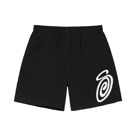 Stussy Curly S Water Shorts Black