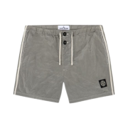 Stone Island B100006 Nylon Metal in Econyl Pocket Details Slim Fit Short Swim Trunks Pearl Grey - 25SS
