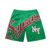 Supreme Big Script Mesh Short Green - 24SS