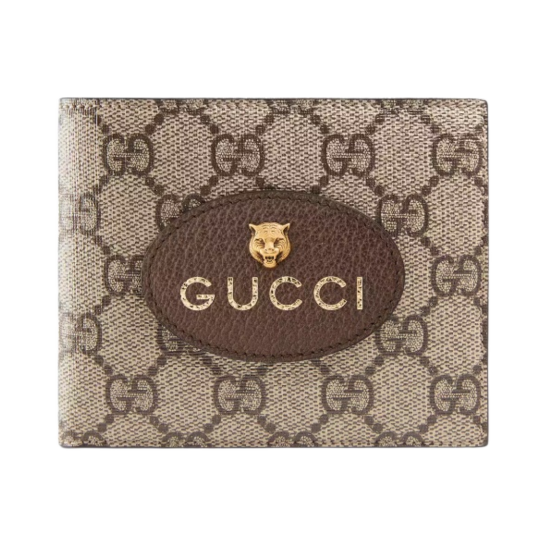 구찌 네오 빈티지 GG 슈프림 반지갑 베이지 에보니(Gucci Neo Vintage GG Supreme Wallet Beige Ebony)