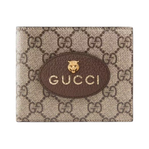 Gucci Neo Vintage GG Supreme Wallet Beige Ebony