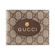 Gucci Neo Vintage GG Supreme Wallet Beige Ebony