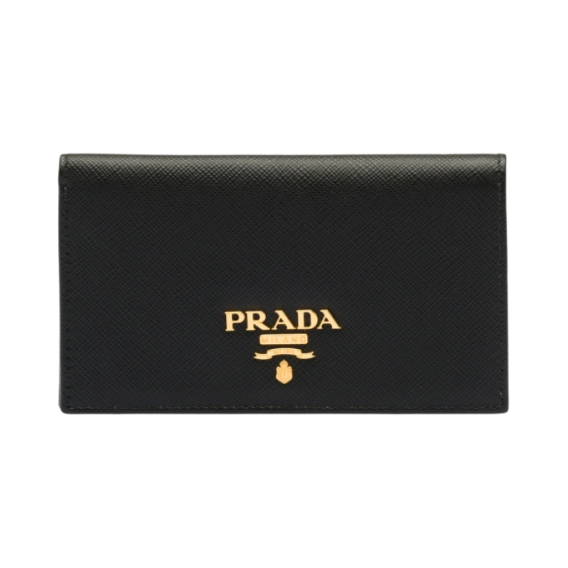 프라다 사피아노 메탈 로고 반지갑 블랙(Prada Saffiano Metal Logo Wallet Black) - 1