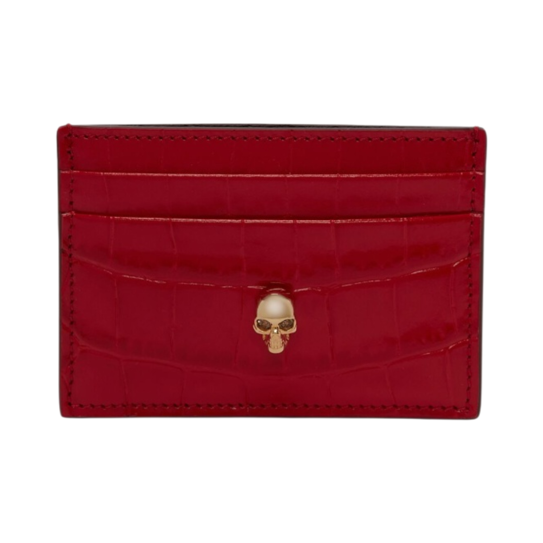 알렉산더 맥퀸 스컬 카드 홀더 옥스블러드(Alexander McQueen Skull Card Holder Oxblood)