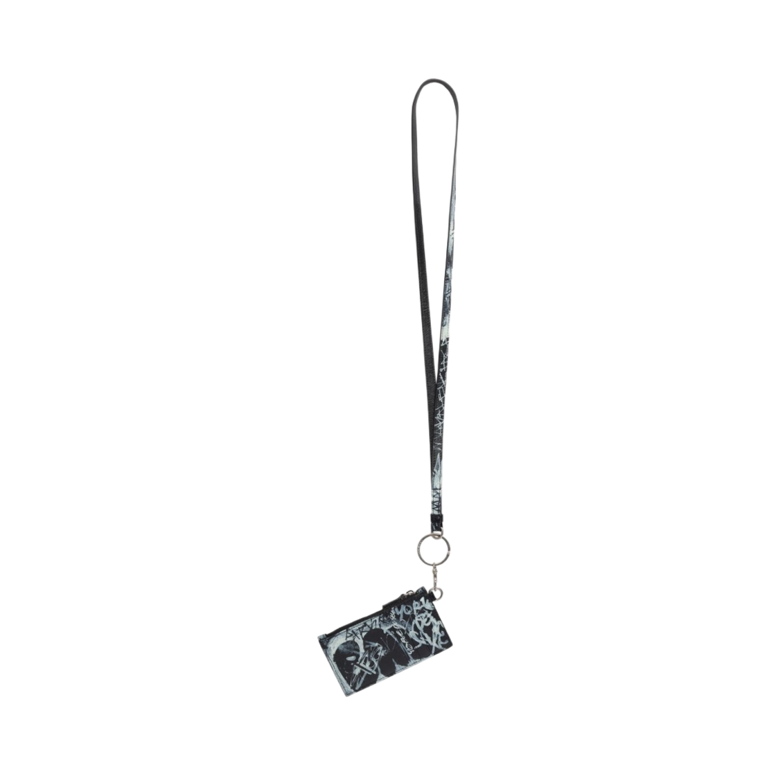 발렌시아가 캐쉬 카드 케이스 온 키링 그래피티 블랙(Balenciaga Cash Card Case On Keyring Graffiti Black) - 2