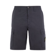 Stone Island L0803 Regular Fit Cargo Bermuda Shorts Blue - 24SS
