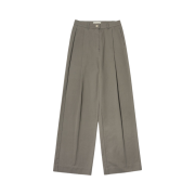 Siyazu SIPT7093 One Tuck Wide Chino Pants Khaki Gray