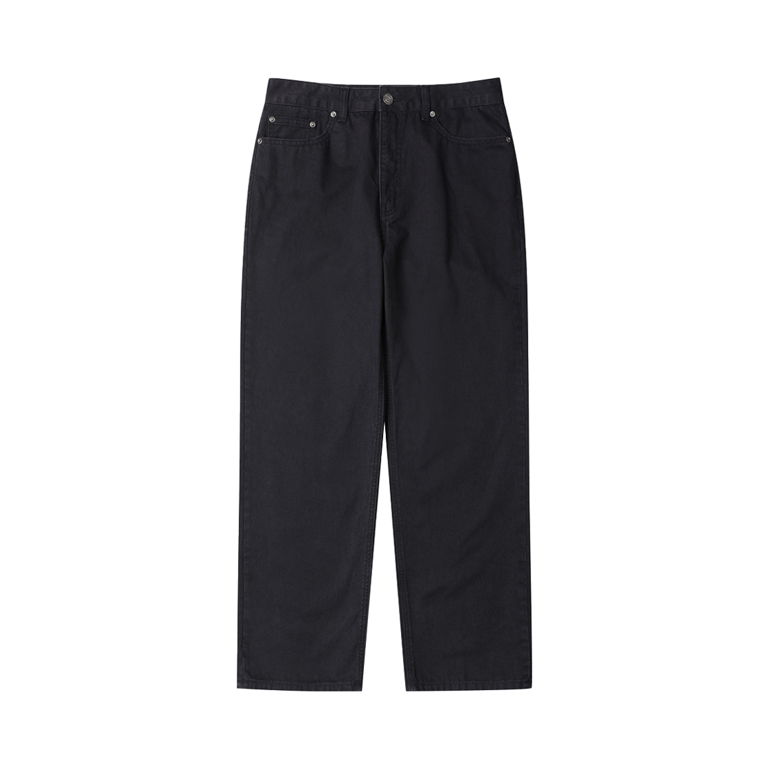 CQPAM25211BKX Customellow Dyed Straight Pants Black