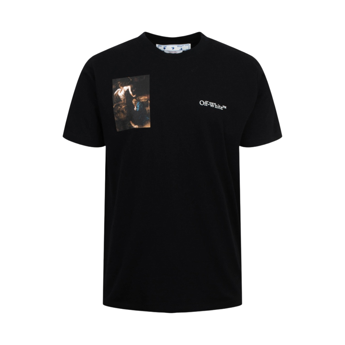 오프화이트 카라바지오 루트 프린트 슬림 숏슬리브 티셔츠 블랙(Off-White Caravaggio Lute Print Slim S/S T-Shirt Black) - 2
