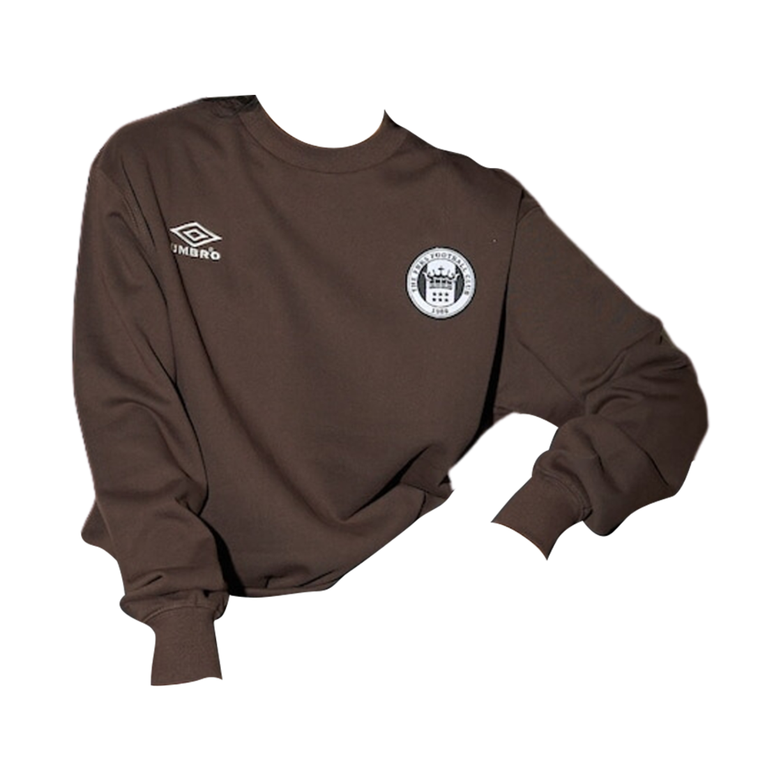 (W) 엄브로 x 프릭스 스토어 크루넥 스웨트셔츠 브라운((W) Umbro x Freak's Store Crew Neck Sweatshirt Brown) - 1