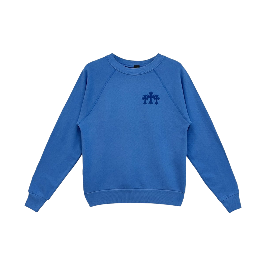 크롬하츠 트리플 크로스 CH 레터 스웨트셔츠 블루(Chrome Hearts Triple Cross CH Letter Sweatershirt Blue) - 2