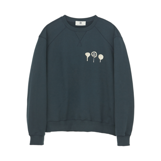 24FWPA03CH Woodman Wood Patch Sweat Shirts Peacock