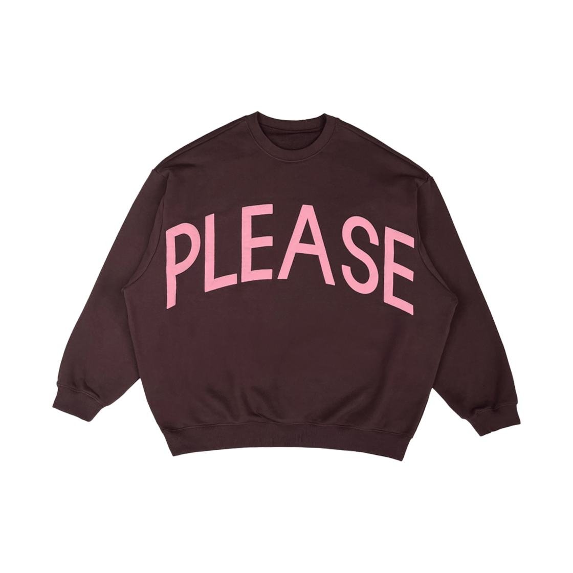 ULDDOG24MPLB ULDD Oversize Please Sweatshirt Brown