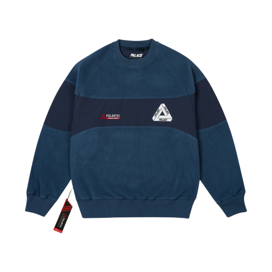 - Palace Polartec 200 Crew Navy - 24FW