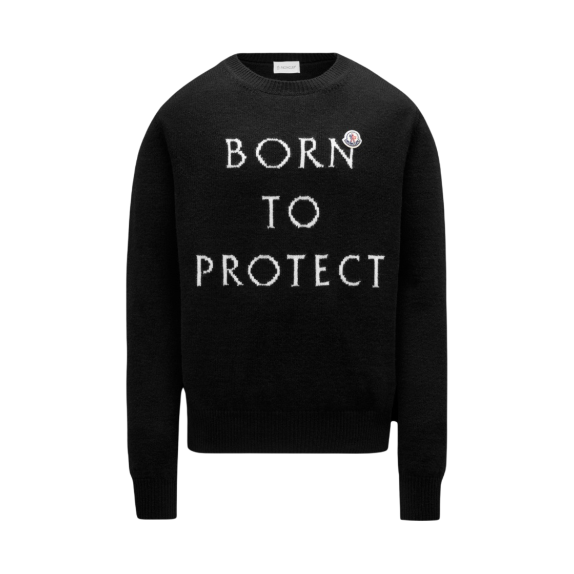 몽클레르 본 투 프로텍트 울 스웨터 블랙 - 22SS(Moncler Born To Protect Wool Sweater Black - 22SS) - 1