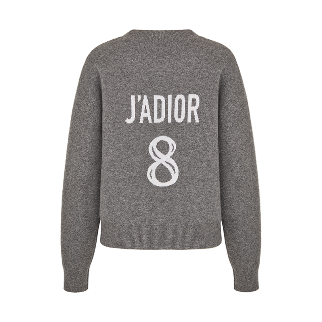 (W) 디올 자디올 8 박시 스웨터 그레이 캐시미어((W) Dior J'adior 8' Boxy Sweater Gray Cashmere) - 1