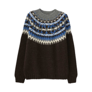 Hysteric Glamour x Harley of Scotland HYS Logo Jacquard Nordic Sweater Black