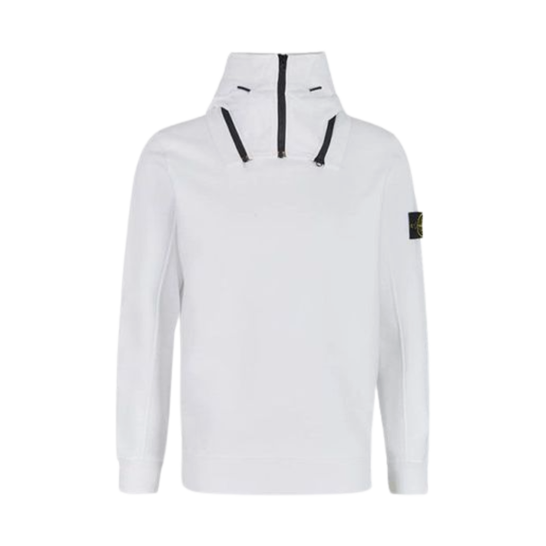 771564920-V0001 Stone Island 64920 Wappen Patch Convertible Hooded White - 22FW