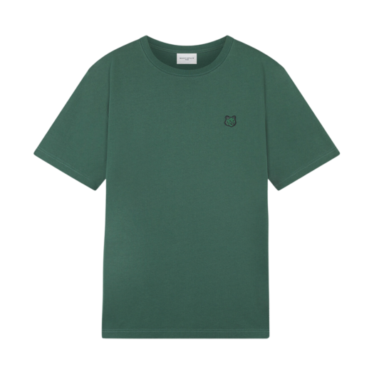 Maison Kitsune Bold Fox Head Patch Comfort T-Shirt Bottle Green