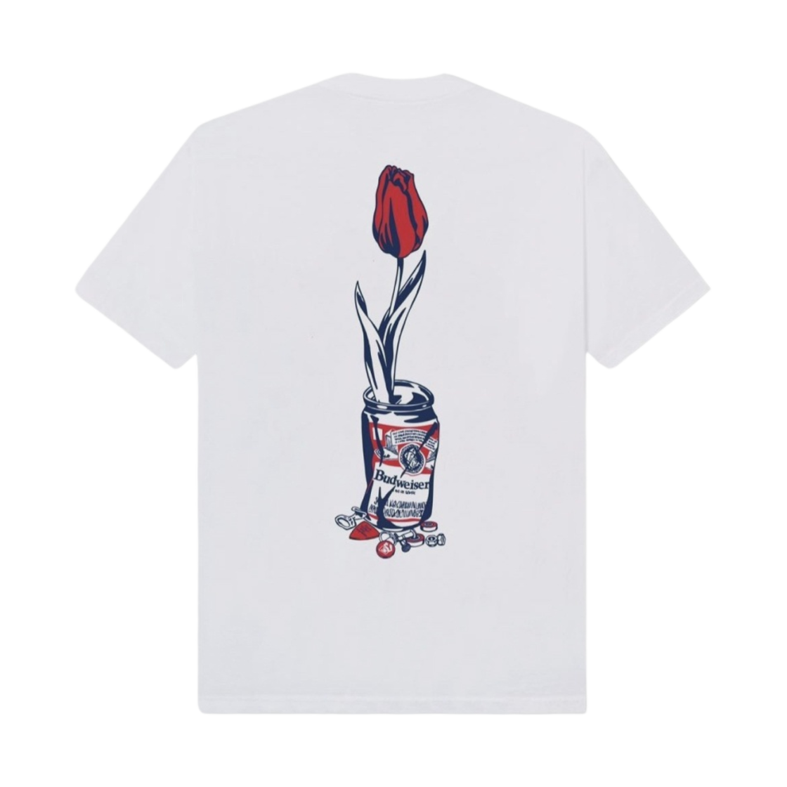 - Verdy Wasted Youth x Budweiser Flower T-Shirt White
