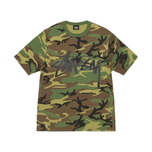 【Stussy】Sport Script T-Shirt Camo Stussy Sport Script Tee Camo Men's - SS24 - US
