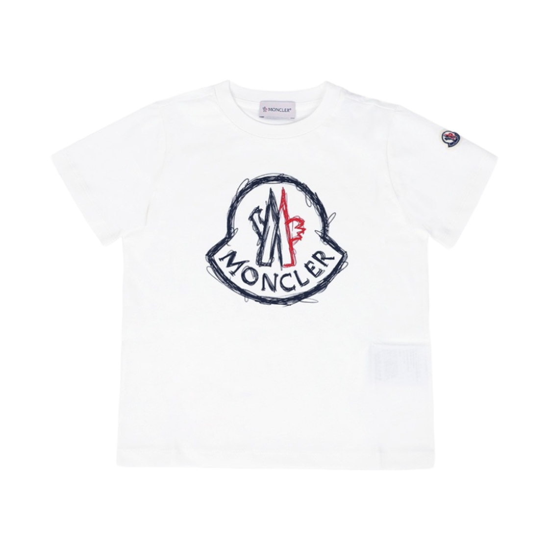 K1-954-8C00014-89AFV-034 (Kids) Moncler Drawstring Print T-Shirt White - 25SS