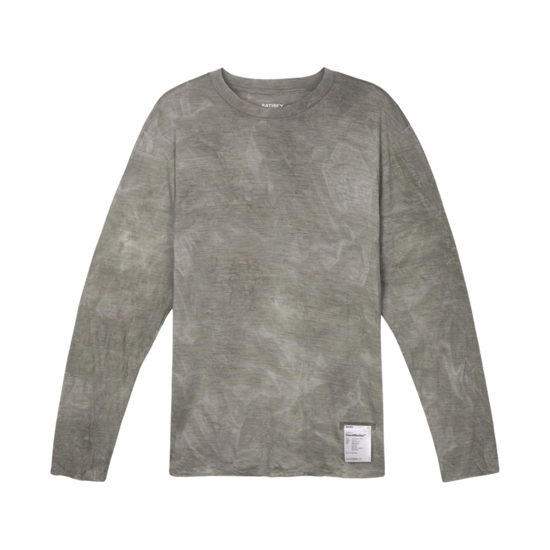 새티스파이 클라우드메리노 롱슬리브 티셔츠 썬 블리치드 폴른 락