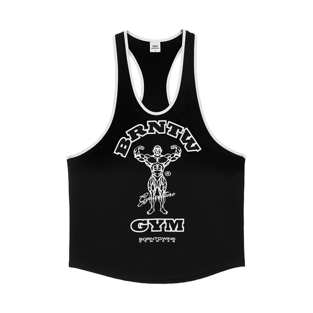 본투윈 레이즈본 뉴 딥 핏 슬리브리스 블랙