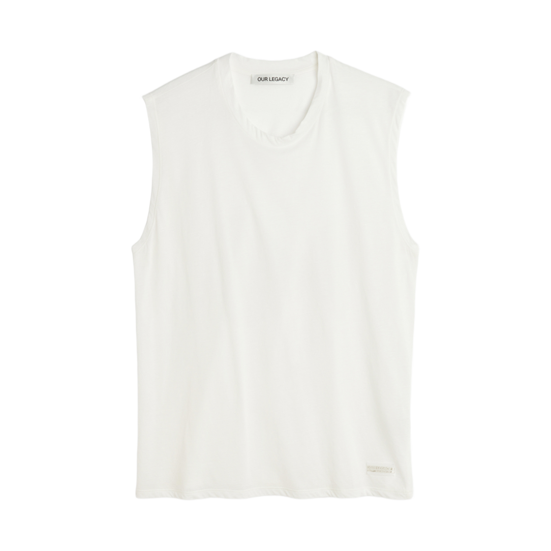 M2256BWH Our Legacy Breathe Tank White Para Cotton