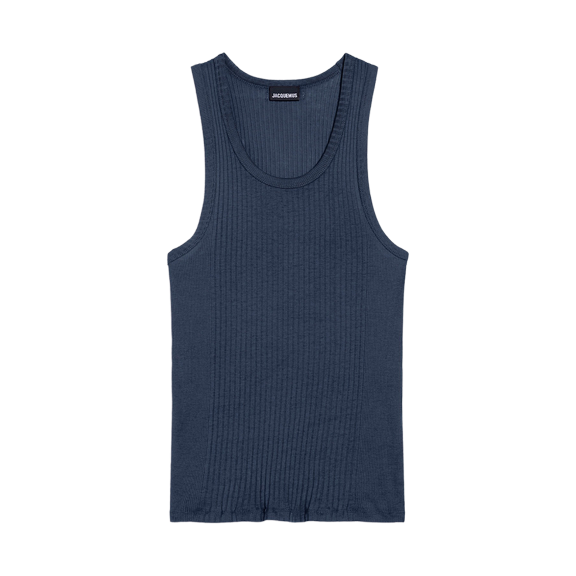자크뮈스 르 데바듀어 카라코 립 탱크탑 다크 네이비(Jacquemus Le Debardeur Caraco Ribbed Tank Top Dark Navy) - 1