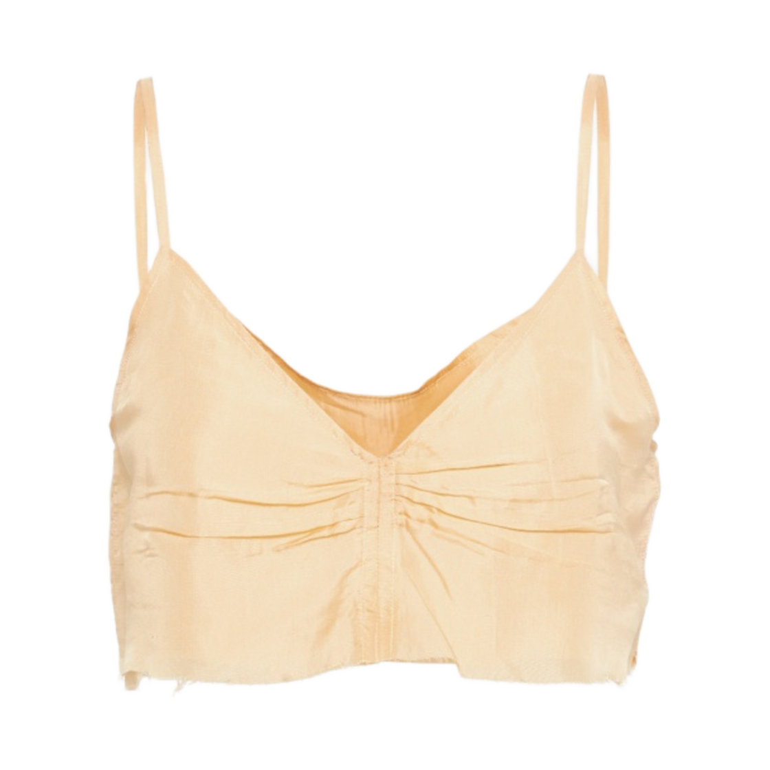 (W) 미우 미우 폰지 탑 피치((W) Miu Miu Ponge Top Peach) - 1