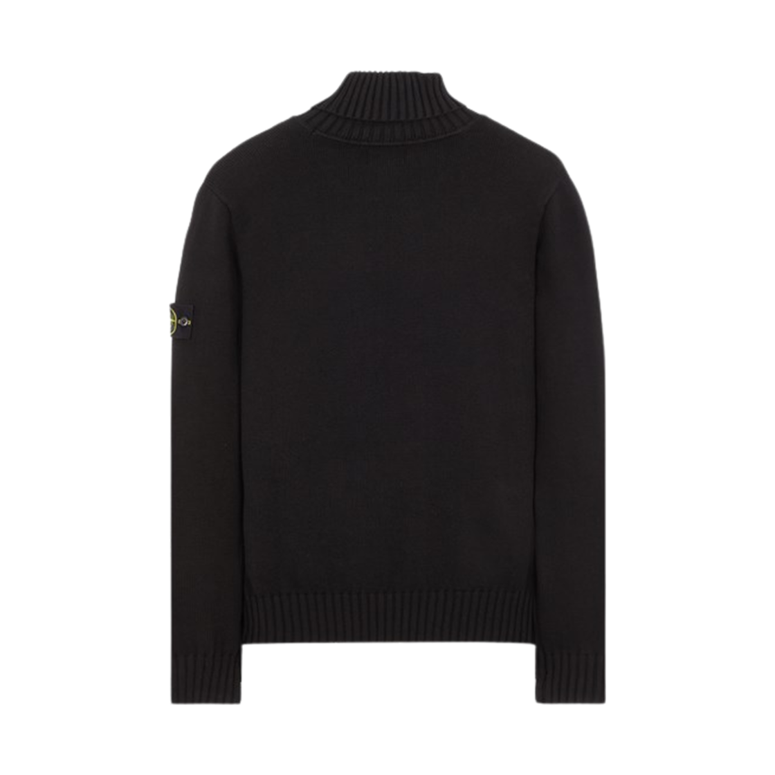 스톤 아일랜드 505A2 윈터 코튼 터틀넥 니트 블랙 - 23FW(Stone Island 505A2 Winter Cotton Turtleneck Knit Black - 23FW) - 2