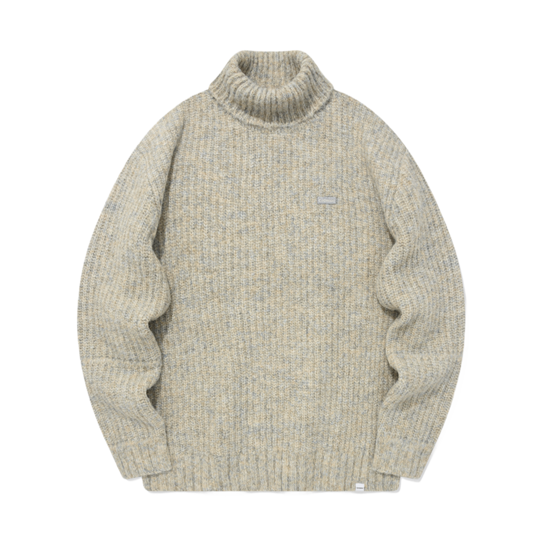 CO2303KT11OT Covernat Multi Color Turtleneck Knit Oatmeal