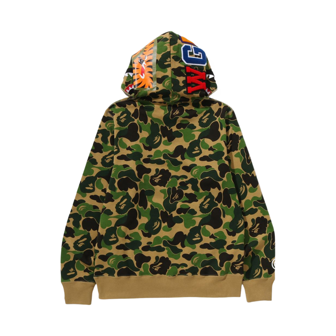 베이프 ABC 카모 샤크 하프 집 풀오버 후드 그린(BAPE ABC Camo Shark Half Zip Pullover Hoodie Green) - 2