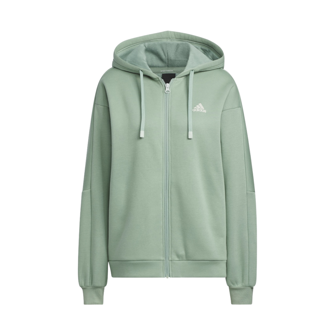 IK9894 (W) Adidas Essentials Hoodie Jacket Silver Green - KR Sizing