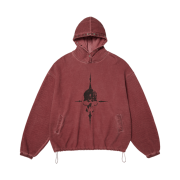 Thug Club Peace Stud Hoodie Red