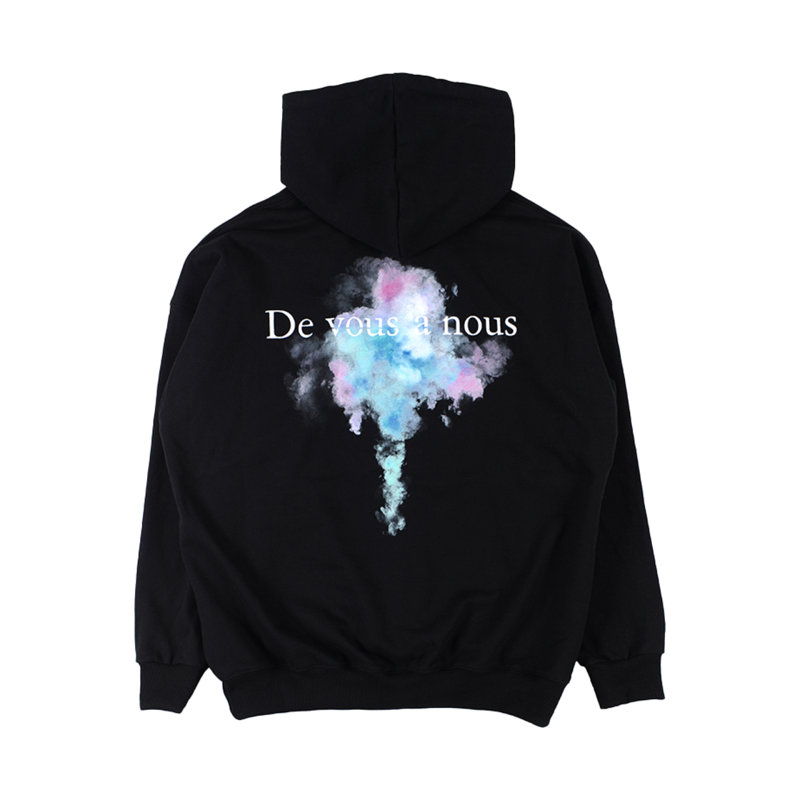 드반 무지개 구름 후드(DVAN Rainbow Hoodie Black)