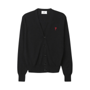 AMI de Coeur Wool Cardigan Black