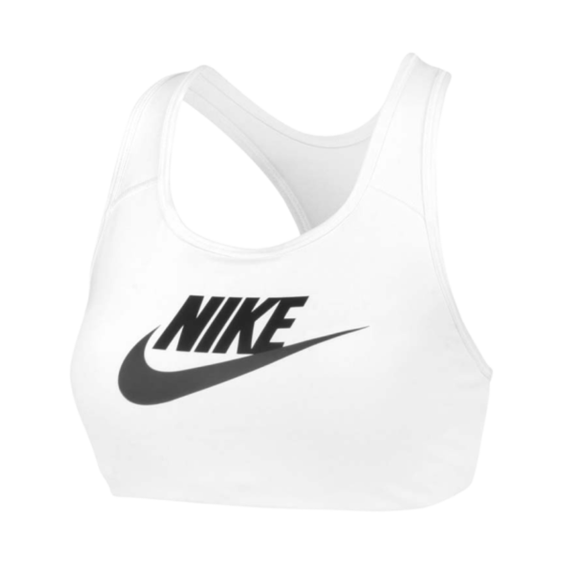 DM0580-100 (W) Nike Dri-Fit Swoosh Medium Support Graphic Sports Bra White - Asia