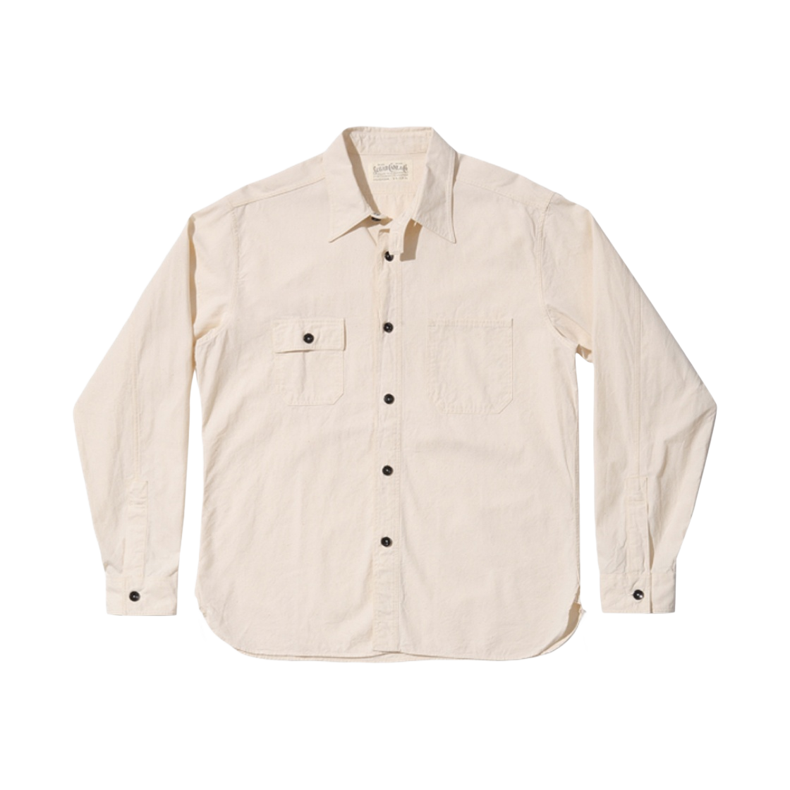 슈가 케인 픽션 로맨스 6온즈 샴브레이 워크 셔츠 오프화이트(Sugar Cane Fiction Romance 6 oz. Chambray Work Shirt Off White)