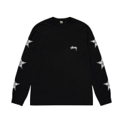 Stussy Stars LS T-Shirt Black